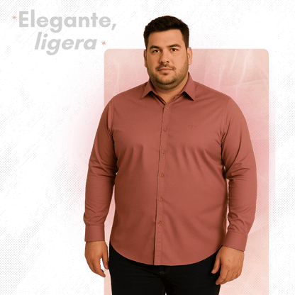 Elegant™ Camisa Seda Manga Larga
