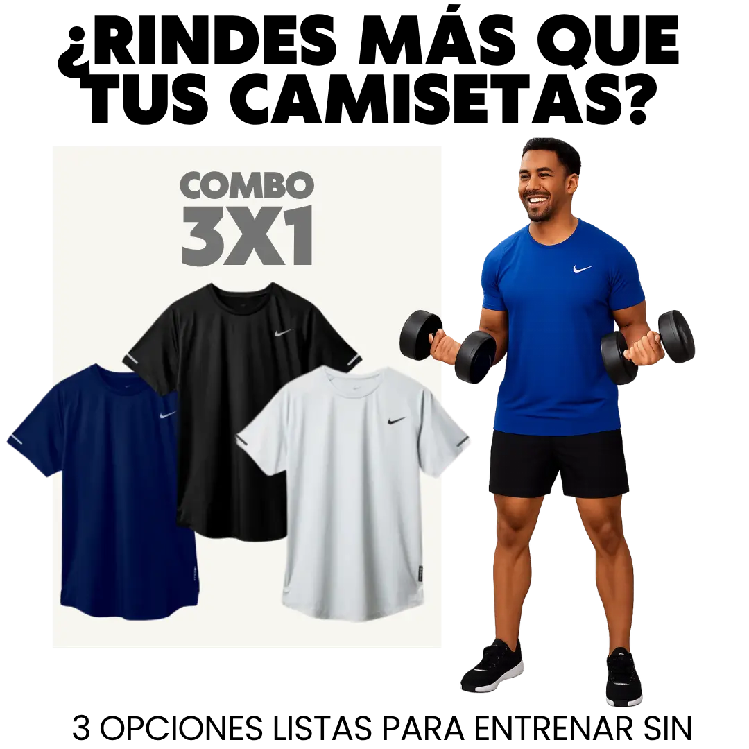 Combo x3 Camisetas Deportivas - UP