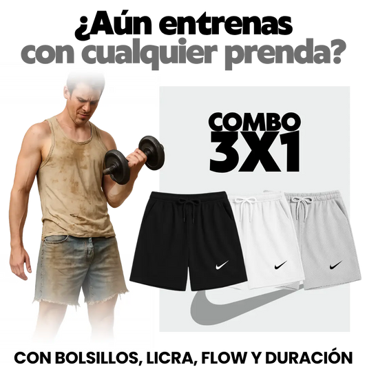 Combo x3 Pantalonetas Deportivas  - Nuevos Colores