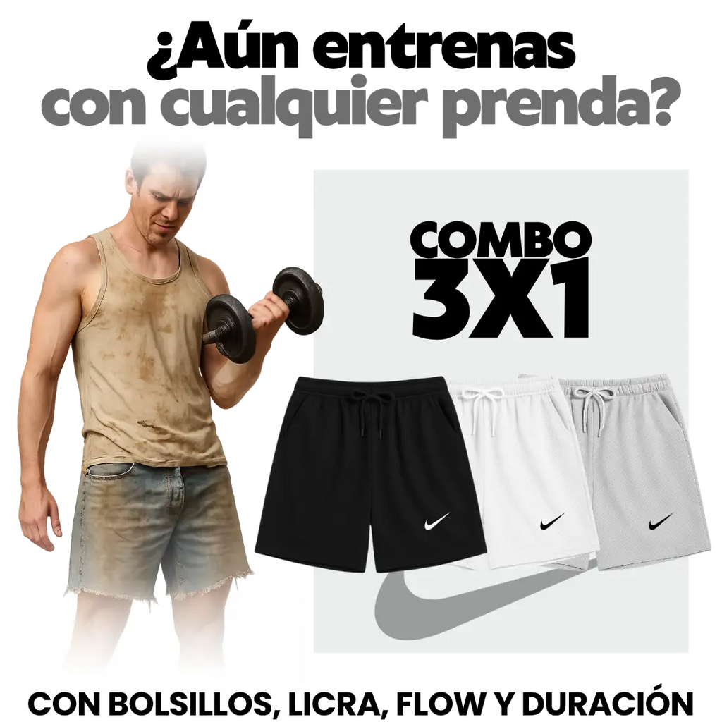 Combo x3 Pantalonetas Deportivas - UP