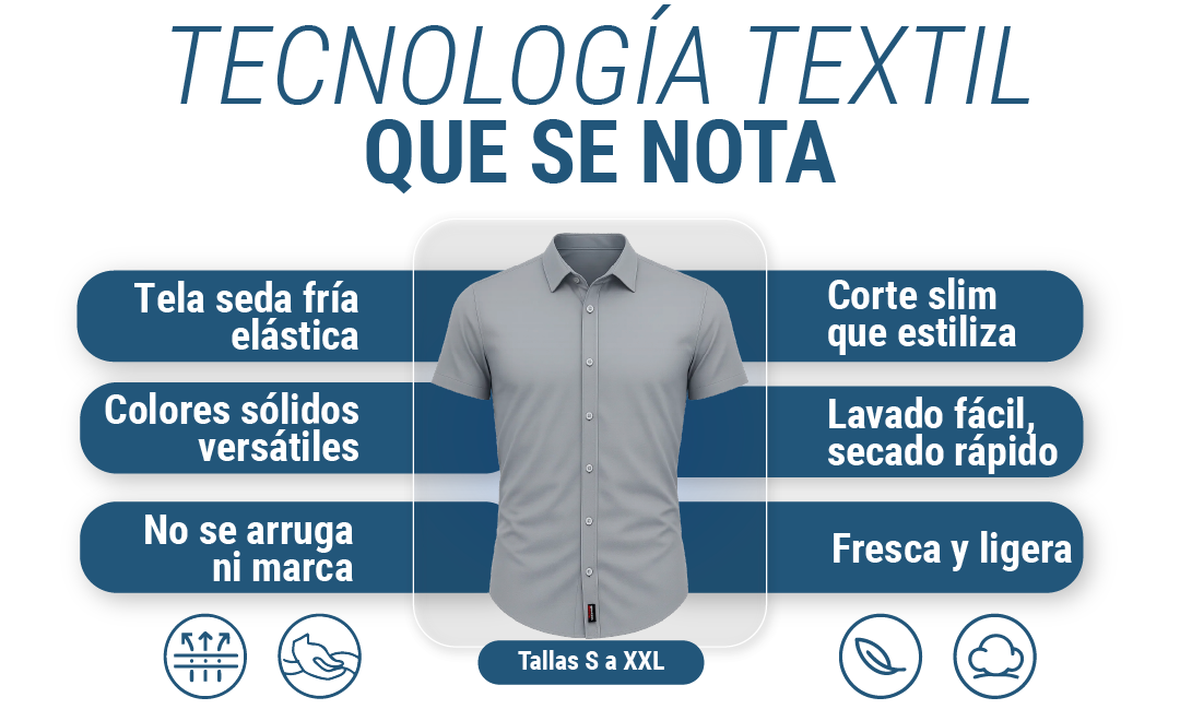 ElasticShirt™ Camisa Licrada Manga Corta