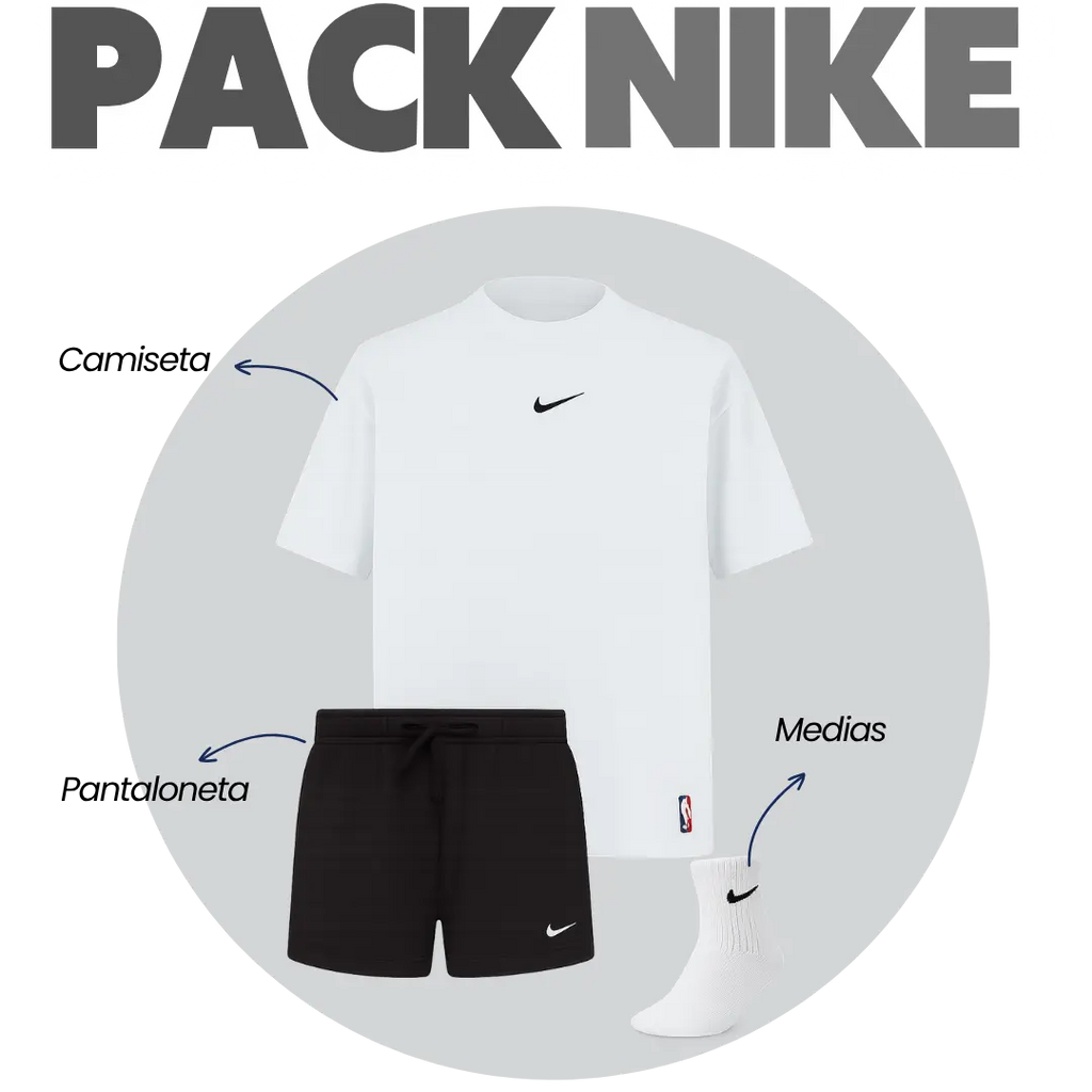 Combo Deportivo 3 Prendas - Camiseta + Pantaloneta + Medias