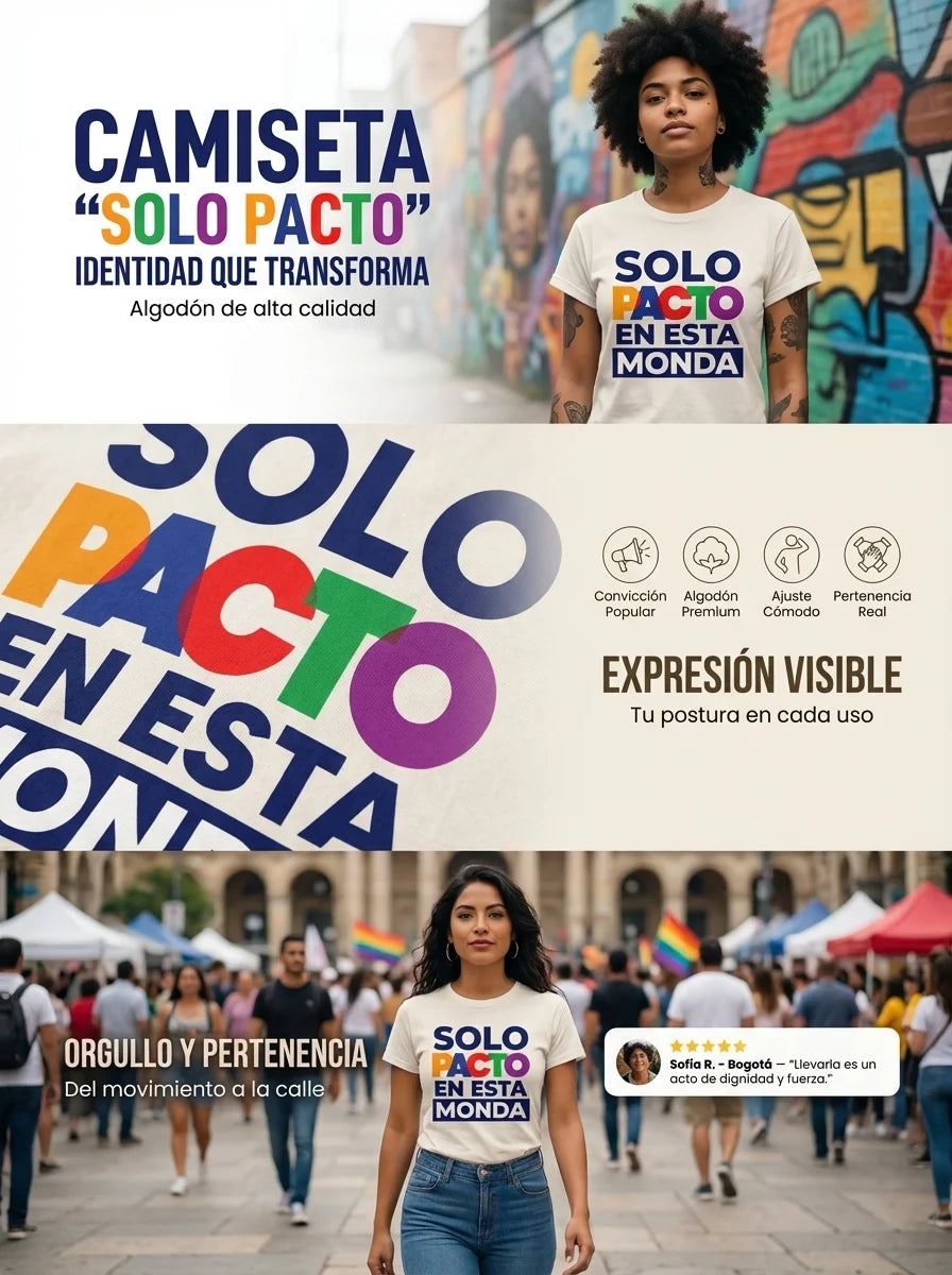 Camiseta "Solo Pacto en esta Mondá"